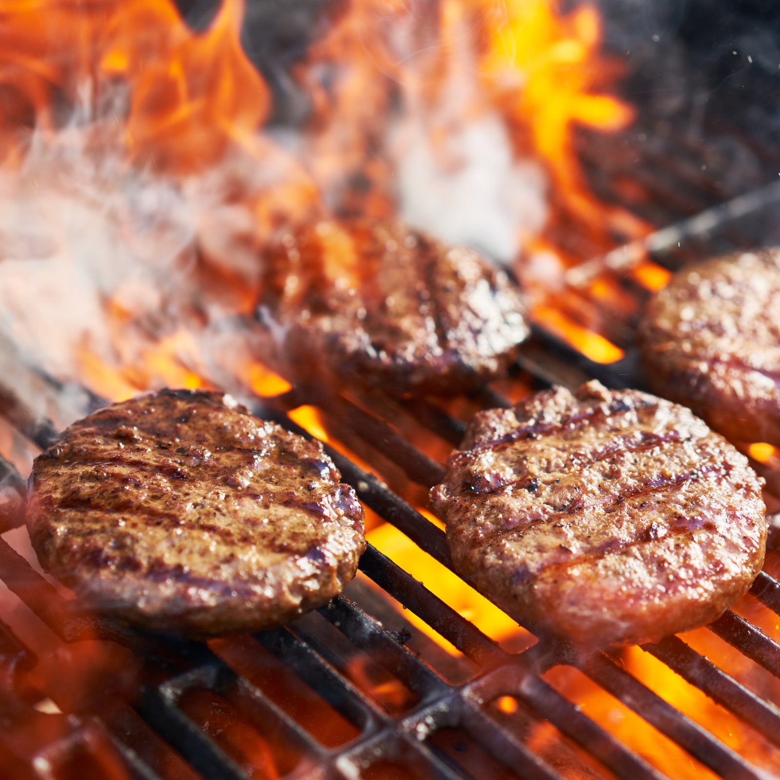 Vlees op de open grill