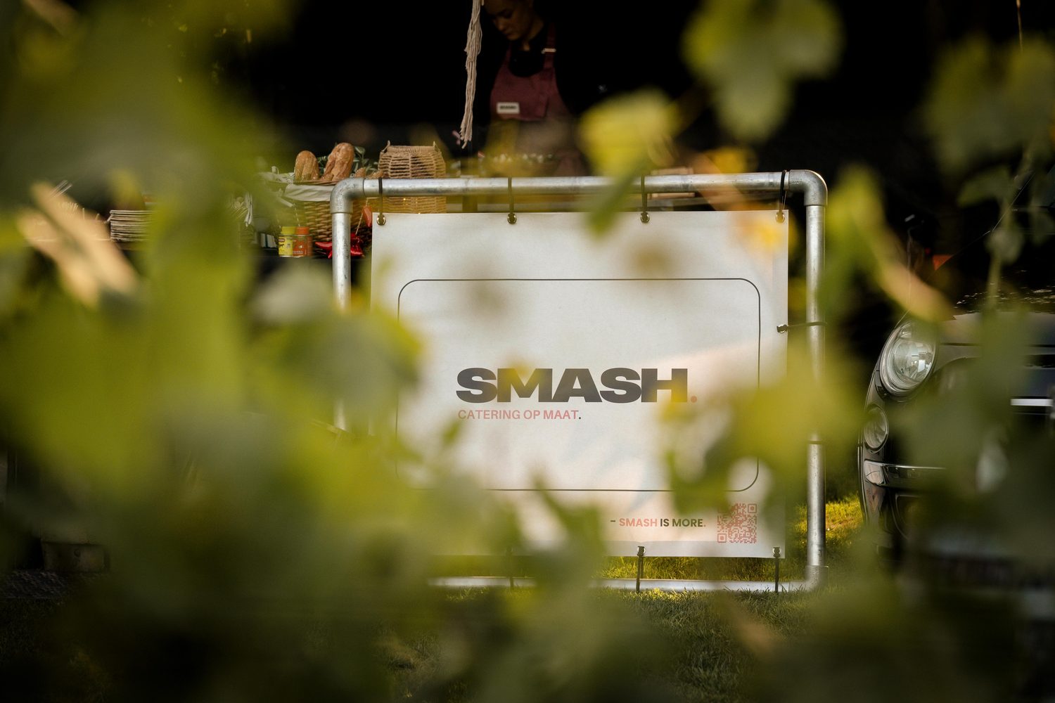 SMASH branded buffet op een event